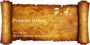 Puskás Aléna névjegykártya